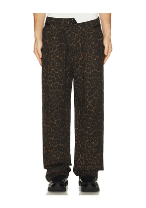 Andersson Bell Crossover Carpenter Wide Leg Jeans in Green. Size 32. Also in 34, 36.