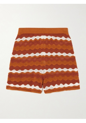 ESCVDO - Mullu Cotton Shorts - Orange - x small,small,medium,large