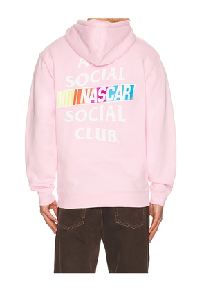 Anti Social Social Club x Nascar Games Hoodie in Pink. Size L. Also in M, S, XL/1X.