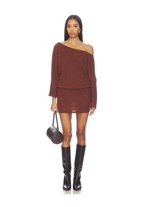 Bella Venice x REVOLVE Izzy Sweater Dress in Brown. Size L. Also in XS, S, M.