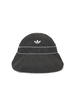 adidas by Wales Bonner Bucket Hat in Charcoal.