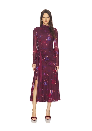ASTR the Label Aubriella Dress in Burgundy. Size L. Also in M, S, XS.