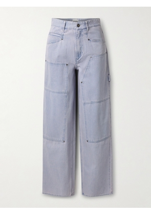 Marant Étoile - Ophra Paneled High-rise Straight-leg Cargo Jeans - Blue - FR 34,FR 36,FR 38,FR 40,FR 42