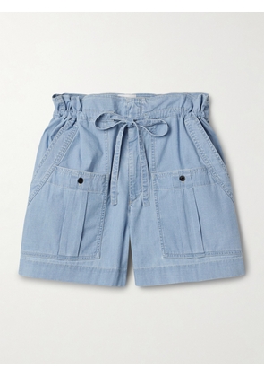 Marant Étoile - Valdina Cotton-chambray Shorts - Blue - FR 34,FR 36,FR 38,FR 40,FR 42,FR 44