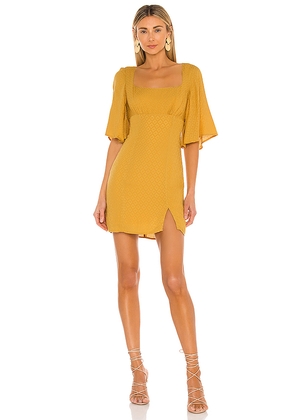 House of Harlow 1960 x REVOLVE Imani Mini Dress in Mustard. Size M. Also in XS.
