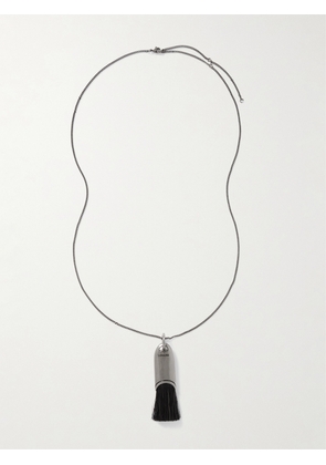 LEMAIRE - Personal Brush Silver-tone And Horse Hair Necklace - One size