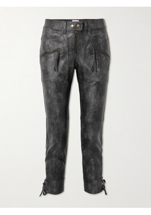 Marant Étoile - Cindy Lace-up Cropped Straight-leg Pants - Black - FR 34,FR 36,FR 38,FR 40,FR 42