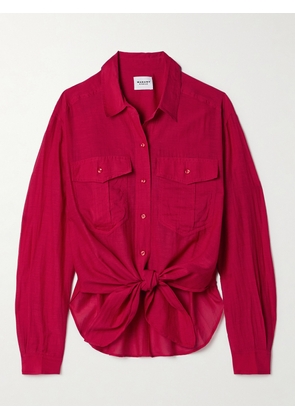 Marant Étoile - Nath Organic Cotton-blend Voile Shirt - Red - FR 34,FR 36,FR 38,FR 40,FR 42,FR 44