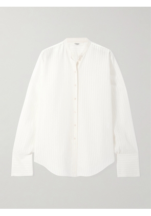 Chloé - Striped Crepe Shirt - White - FR 34,FR 36,FR 38,FR 40,FR 42,FR 44,FR 46