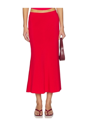Bella Venice The Jessie Slip Maxi Skirt in Red. Size L. Also in XS, S, M.