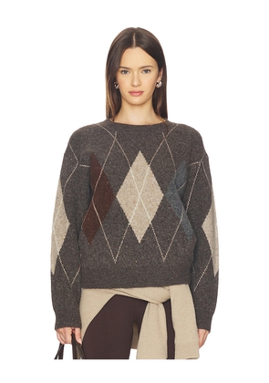 ASTR the Label Terri Sweater in Brown,Grey. Size M. Also in S, XS.