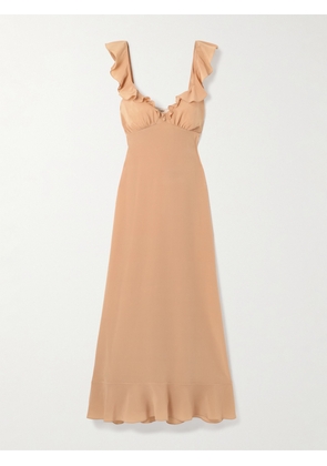 Chloé - Ruffled Silk Maxi Dress - Pink - FR 34,FR 36,FR 38,FR 40,FR 42,FR 44