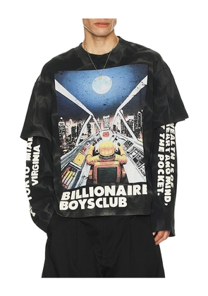 Billionaire Boys Club Arrival Long Sleeve Tee in Black. Size L. Also in S, M, XL/1X.