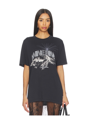 ANINE BING Walker Tee California in Black. Size L. Also in XS, S, M.