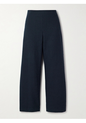 Oscar de la Renta - Cotton-blend Bouclé-tweed Straight-leg Pants - Blue - US2,US4,US6,US8,US10,US12