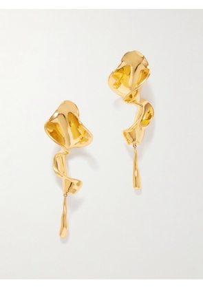 KHAITE - Tidal Gold-plated Earrings - One size