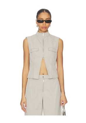 BY.DYLN Tasha Vest in Grey. Size L. Also in XS, S, M.