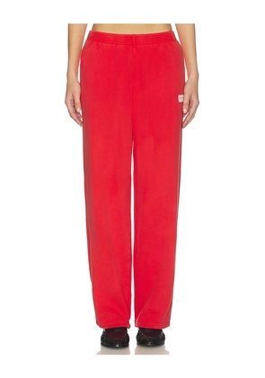 American Vintage Plizzy Sweatpant in Red. Size L. Also in XS, S, M.