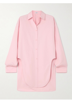 LOEWE - Cutout Cotton-poplin Shirt - Pink - FR 32,FR 34,FR 36,FR 38,FR 40,FR 42,FR 44