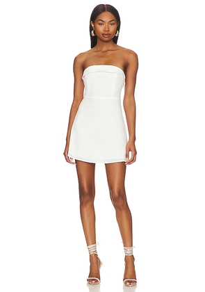 Indah Miss Jones Mini Dress in White. Size M. Also in L.