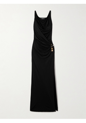 Versace - Embellished Jersey Gown - Black - IT36,IT38,IT40,IT42,IT44,IT46,IT48