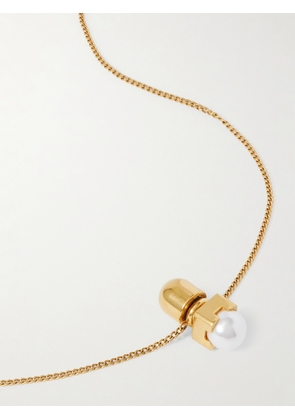 TOTEME - Gold-tone And Faux Pearl Necklace - White - One size