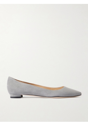 Manolo Blahnik - Bb Suede Ballet Flats - Gray - IT36,IT36.5,IT37,IT37.5,IT38,IT38.5,IT39,IT39.5,IT40,IT40.5,IT41,IT41.5,IT42
