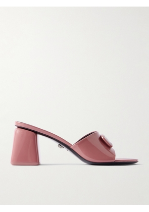Versace - Barret Embellished Patent-leather Mules - Pink - IT36,IT36.5,IT37,IT38,IT38.5,IT39,IT39.5,IT40,IT41