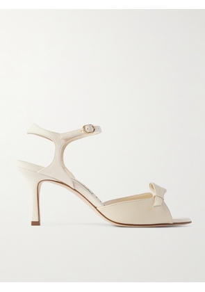 Manolo Blahnik - Limosan 70 Leather Sandals - Cream - IT36,IT36.5,IT37,IT37.5,IT38,IT38.5,IT39,IT39.5,IT40,IT40.5,IT41,IT41.5,IT42