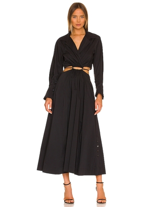 SIMKHAI Alex Cutout Dress in Black. Size M. Also in XS.