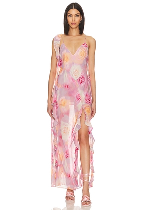 For Love & Lemons Beate Maxi Dress in Pink. Size M. Also in L, XL.