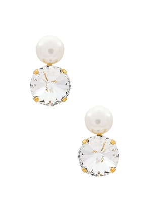 Jennifer Behr Demi Earring in Ivory.