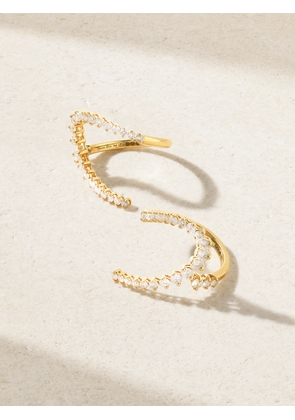 Yvonne Léon - Double Bague Coeur Set Of Two 18-karat Gold Diamond Rings - 6