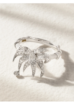 Yvonne Léon - Paradise Island 18-karat White Gold And Diamond Ring - Silver - 6,7