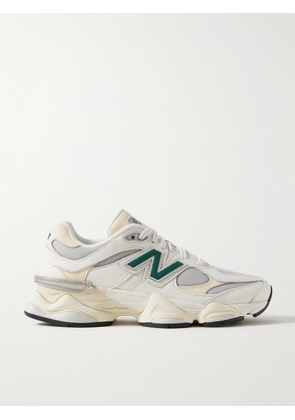 New Balance - 9060 Rubber-trimmed Textured-leather And Mesh Sneakers - Off-white - US4,US4.5,US5,US5.5,US6,US6.5,US7,US7.5,US8,US8.5,US9,US9.5,US10,US10.5