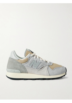 New Balance - 574 Leather-trimmed Suede And Mesh Sneakers - Gray - US4,US4.5,US5,US5.5,US6,US6.5,US7,US7.5,US8,US8.5,US9,US9.5,US10