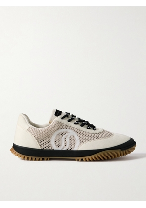 Stella McCartney - S-wave Sport Recycled-mesh And Vegan Suede Sneakers - Ecru - IT36,IT37,IT38,IT39,IT40,IT41,IT42