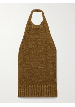 Proenza Schouler - Leona Knitted Halterneck Top - Brown - x small,small,medium,large,x large