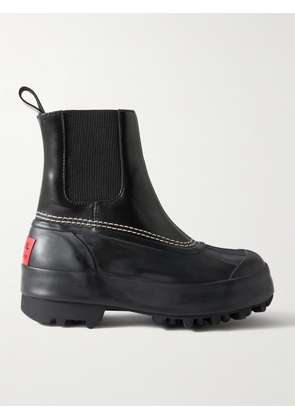 Proenza Schouler - + Sorel Caribou Leather And Rubber Platform Chelsea Boots - Black - US5,US5.5,US6,US6.5,US7,US7.5,US8,US8.5,US9,US9.5,US10,US10.5,US11,US12