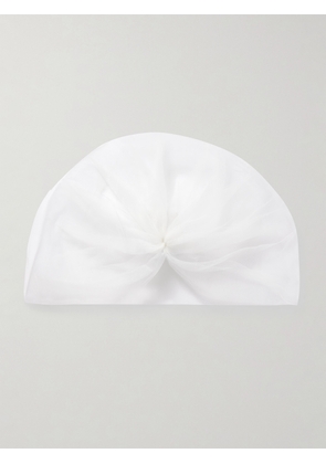 Eugenia Kim - Dauphine Asymmetric Tulle Veil - Ivory - One size
