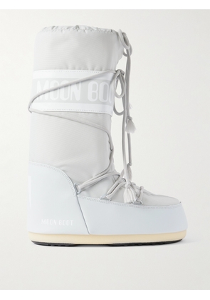 Moon Boot - Icon Shell And Faux Leather Snow Boots - Gray - EU 35/38,EU 39/41,EU 42/44