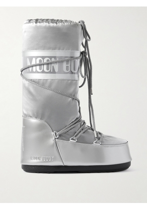 Moon Boot - Icon Glance Metallic Shell And Pvc Snow Boots - Silver - EU 35/38,EU 39/41,EU 42/44
