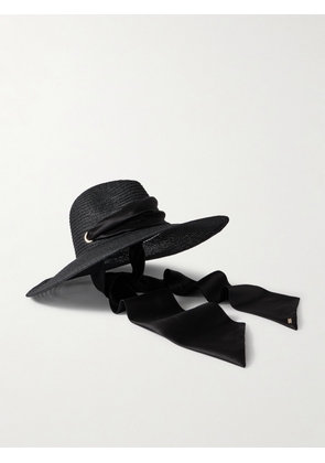 Eugenia Kim - Cassidy Grosgrain-trimmed Hemp Sunhat - Black - One size