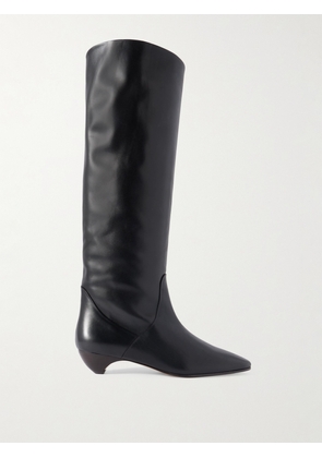 Le Monde Béryl - Allegra Leather Knee Boots - Black - IT36,IT36.5,IT37,IT37.5,IT38,IT38.5,IT39,IT39.5,IT40,IT40.5,IT41,IT41.5