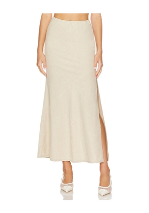 HEARTLOOM Lulu Skirt in Beige. Size L. Also in S, M, XL.