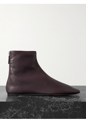 Le Monde Béryl - Luna Leather Ankle Boots - Burgundy - IT36,IT36.5,IT37,IT37.5,IT38,IT38.5,IT39,IT39.5,IT40,IT41,IT41.5