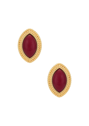 Heaven Mayhem Wine Earrings in Burgundy.