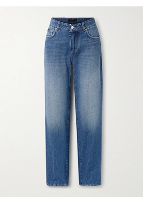 Dolce & Gabbana - Appliquéd High-rise Straight-leg Jeans - Blue - IT36,IT38,IT40,IT42,IT44,IT46,IT48,IT50