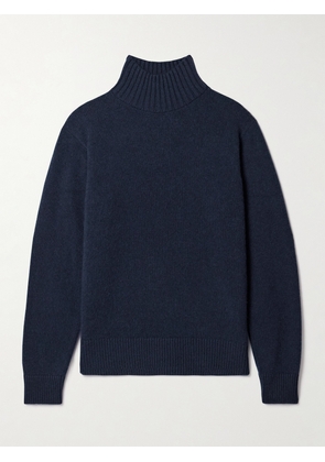 The Elder Statesman - Cashmere Turtleneck Sweater - Blue - x small,small,medium,large,x large
