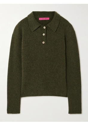 The Elder Statesman - Cashmere Polo Sweater - Green - x small,small,medium,large